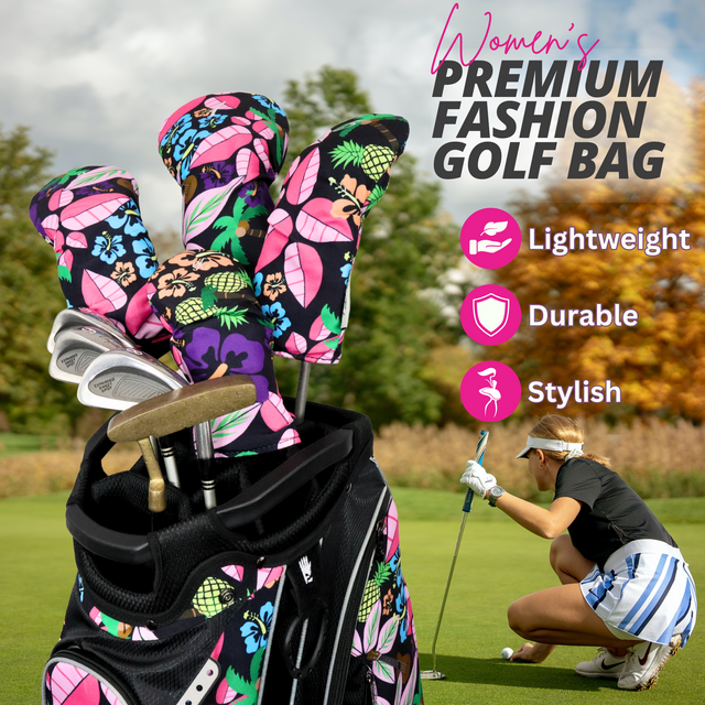 Taboo Fashions: Ladies 14 Way Resort Collection Golf Cart - Tropical Paradise