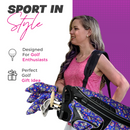 Taboo Fashions: Ladies 14 Way Resort Collection Golf Cart - Blue Sugar Skulls