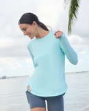 BloqUV: Women's UPF 50 Relaxed Scalloped Top (2015) - Mint Clothing