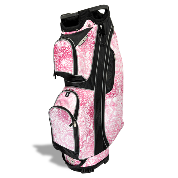 Ladies Pink Mandala 14 Way Resort Collection Golf Cart Bag by Ladies Pink Mandala 14 Way Resort Collection Golf Cart Bag by