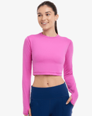 BloqUV: Women's UPF 50 Everyday Crop Top (4015) - Bubble Gum Clothing