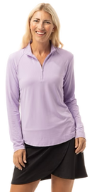 SanSoleil: Ladies UPF 50 SolTek Lux Long Sleeve Mock - 900622 Clothing