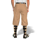 Golf Knickers: Mens 'Par 3' Microfiber Golf Knickers - Khaki