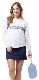 SanSoleil: Ladies Sunglow Relaxed Drop-Tail Tee - 900479