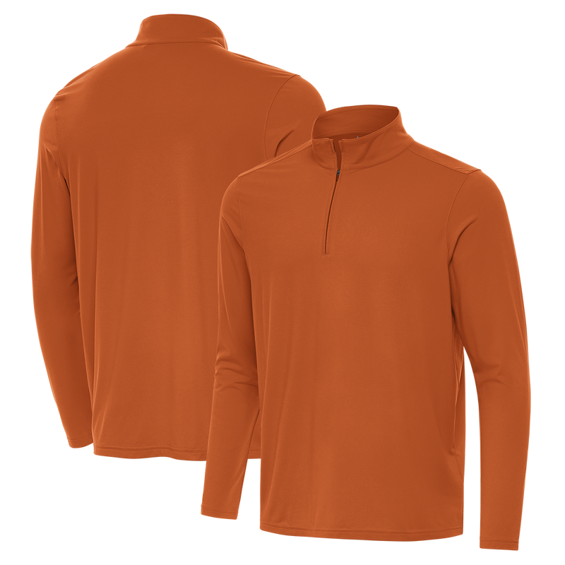 Antigua: Men's Essentials Intent 1/4 Zip Pullover -  Burnt Orange 105640