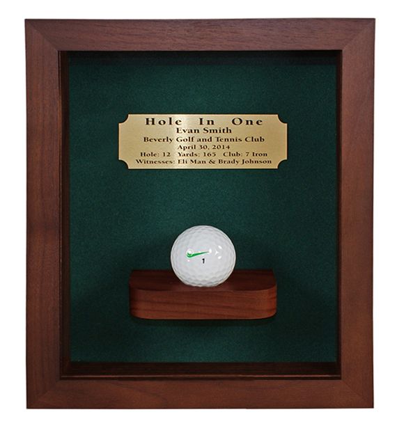Eureka Golf: Hole-In-One Shadow Box with Ball Shelf