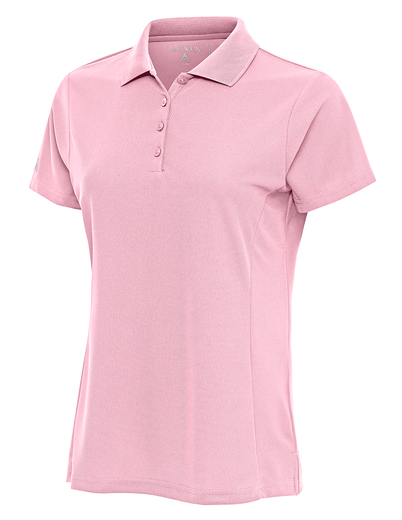 Antigua: Women's Essentials Short Sleeve Polo - Mid-Pink Legacy 104275