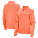Antigua: Women's Essentials 1/4 Zip Fleece Pullover - Crush 105377 Clothing