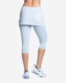 BloqUV: Women's UPF 50 Capri Skort (6002) - Soft Grey Clothing