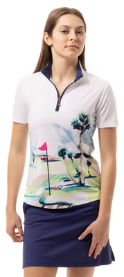 SanSoleil: Ladies UPF 50 SolCool Short Sleeve Mock - 900478