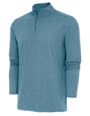 Antigua: Men's Essentials 1/4 Zip Pullover - Deep Teal Heather Hunk 104958 Clothing