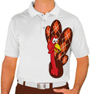 Golf Knickers: Mens Thanksgiving Golf Shirt - Argyle Turkey