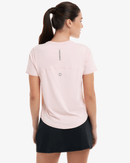 BloqUV: Women's UPF 50 Short Sleeve Crew Top (1101) - Tickle Me Pink Clothing