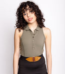 COEUR Sleeveless Golf Polo by Calliope