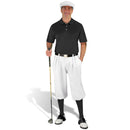 Golf Knickers: Men's Classic Golf Outfit - White & Black