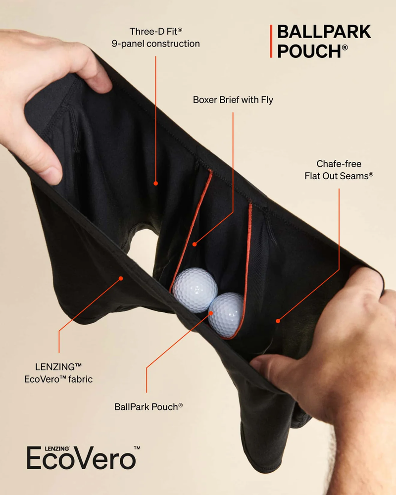 SAXX: Men's 5" Ultra Soft Boxer Brief Fly - Fab Fresh Balls/Maritime
