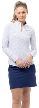 SanSoleil: Ladies Solair Cool Ultra-Mesh Long Sleeve Zip Mock - 900653