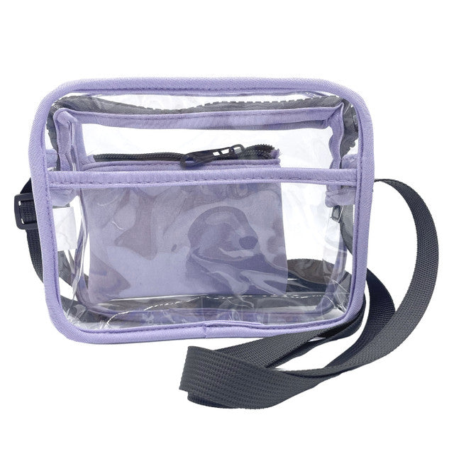 Glove It: Clear Stadium Approved Cross-body Bag - Iris