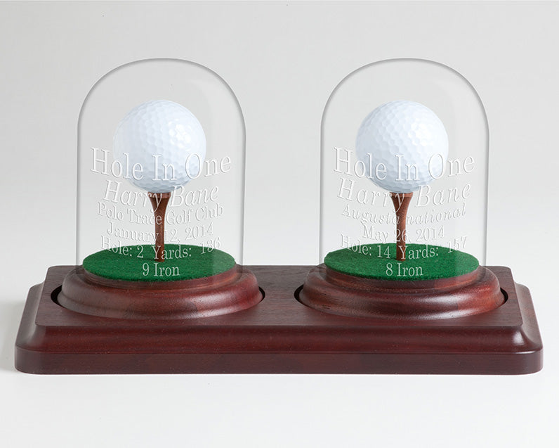 Eureka Golf: 2 Holes in One Glass Dome Display-BASE ONLY