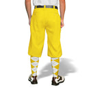 Golf Knickers: Mens 'Par 3' Microfiber Golf Knickers - Yellow