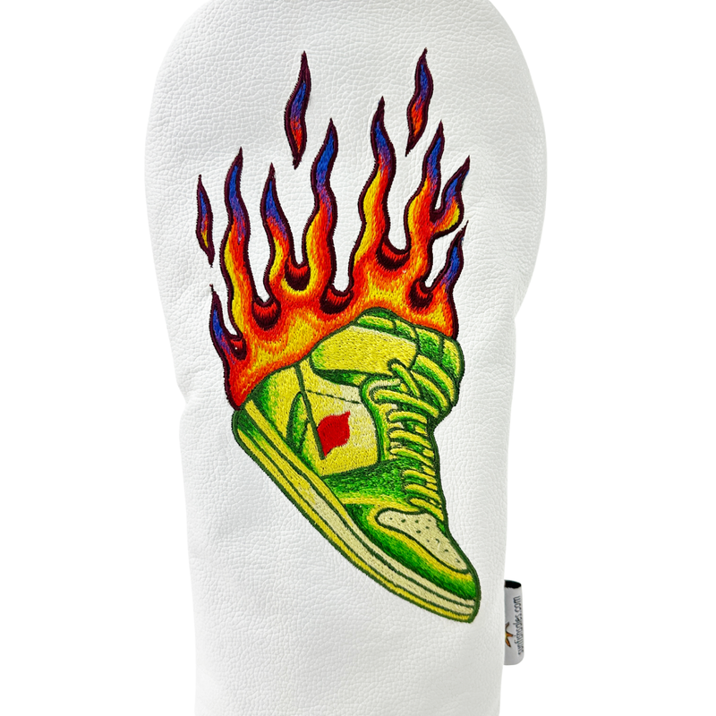 Sunfish: Hand Embroidered Driver Headcover - Fire Georgia Kicks