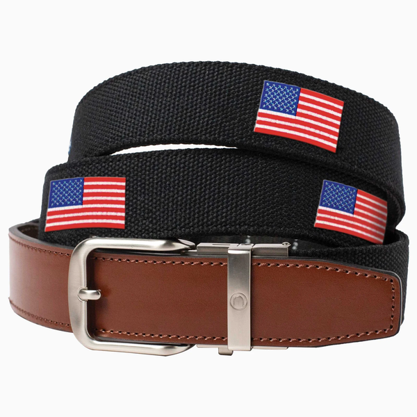 Nexbelt: Men's Newport USA Golf Belt - Black