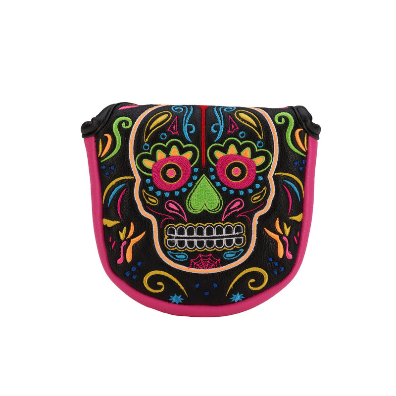 CMC Design: Mallet Putter Cover - Sugar Skull "Neon"