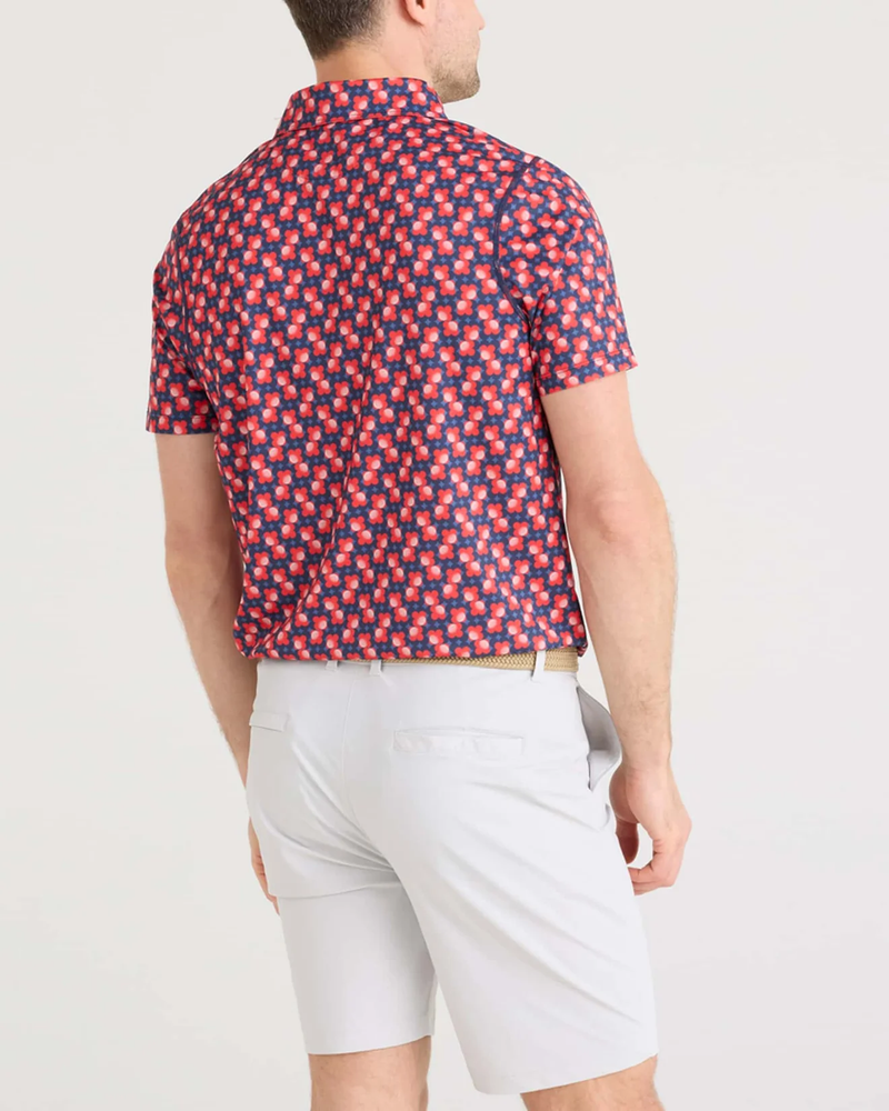 SAXX: Men's DropTemp UPF All Day Cooling Performance Polo - Fab Fresh Balls-Multi