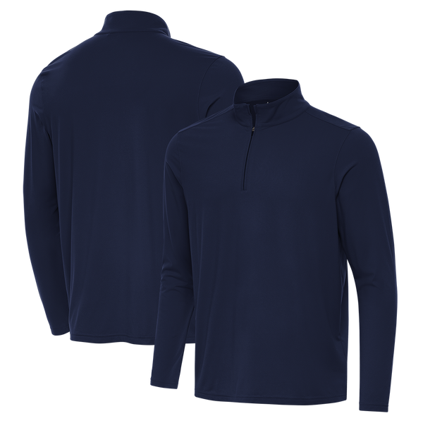 Antigua: Men's Essentials Intent 1/4 Zip Pullover -Navy 105640