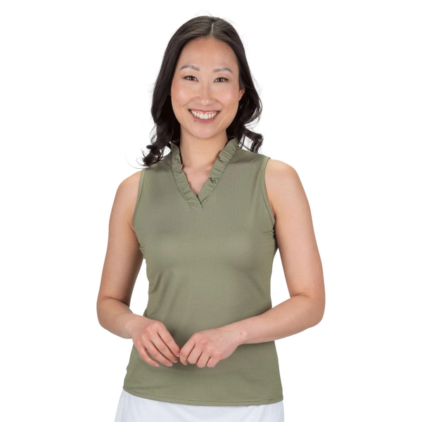 Nancy Lopez Golf: Women's Fresh Sleeveless Polo