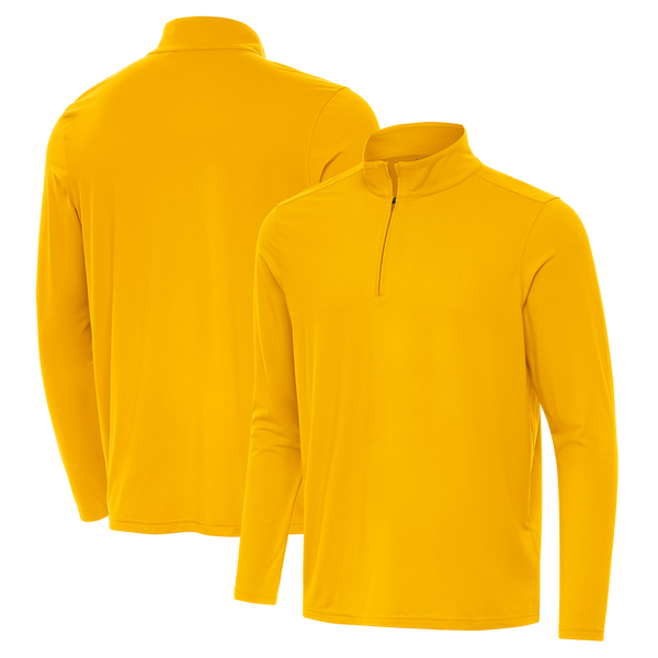 Antigua: Men's Essentials Intent 1/4 Zip Pullover -Gold 105640