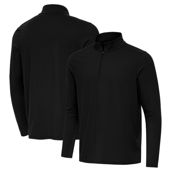 Antigua: Men's Essentials Intent 1/4 Zip Pullover -Black 105640