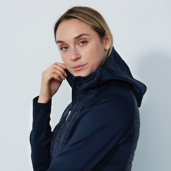 Daily Sports: Women's Allos Hybrid Jacket - Dark Navy