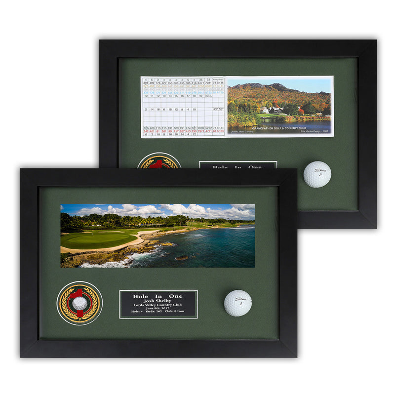 Eureka Golf: Hole-In-One Enclosed Horizontal Shadowbox