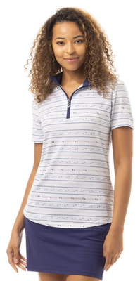 SanSoleil: Ladies UPF 50 SolCool Short Sleeve Mock - 900478