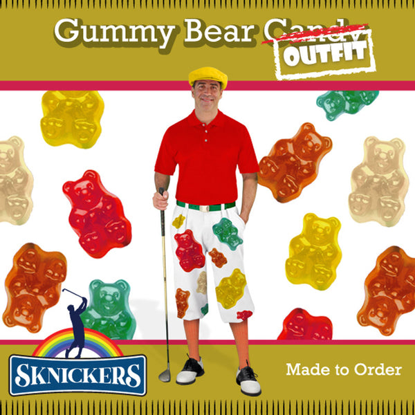 Golf Knickers: Mens Sknickers Knickers Outfit - Gummy Bear Candy