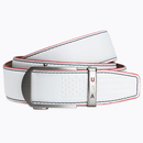 Nexbelt: Men's Anthem Ratchet Leather Golf Belt - White 1 3/8" [35mm]