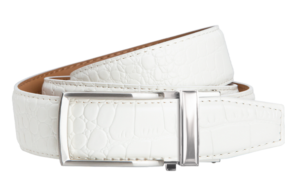 Nexbelt: Men's Alligator V2 Dress Belt - White