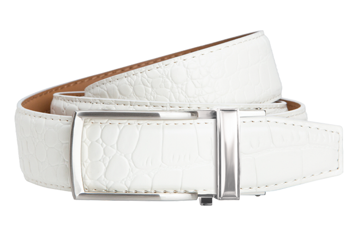 Nexbelt: Men's Alligator V2 Dress Belt - White