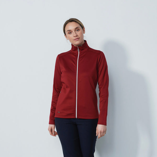 Daily Sports: Women's Cholet Full Zip Midlayer Long Sleeve Top - Umbria Red