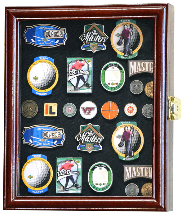 Eureka Golf: Golf Marker Magnet Display Cabinet - Cherry