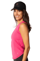 Golftini: Women's Sport Tech Tie Top - Hot Pink Clothing