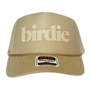 Sassy Caddy: Ladies Golf Trucker Hat - Monochrome Birdie