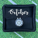 Blingo Ball Markers: Genuine Crystal Birthstone Ball Marker with Hat Clip