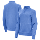 Antigua: Women's Essentials 1/4 Zip Fleece Pullover - Crush 105377 Clothing