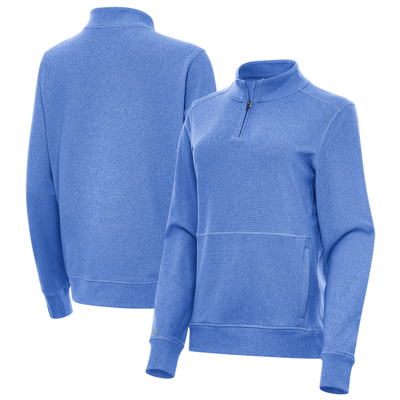 Antigua: Women's Essentials 1/4 Zip Fleece Pullover - Crush 105377