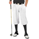 Golf Knickers: Men's Classic Golf Outfit - White & Black