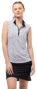 SanSoleil: Ladies UPF 50 SolCool Sleeveless Mock - 900471 Clothing