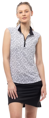 SanSoleil: Ladies UPF 50 SolCool Sleeveless Mock - 900471