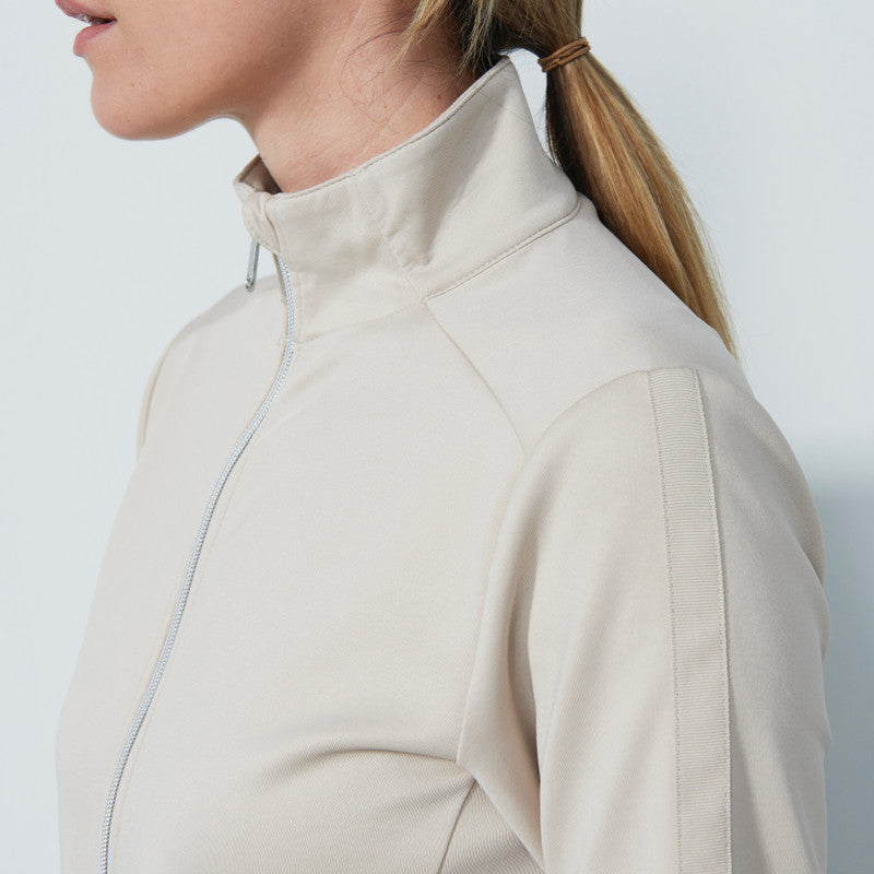 Daily Sports: Women's Cholet Full Zip Midlayer Long Sleeve Top - Raw Beige